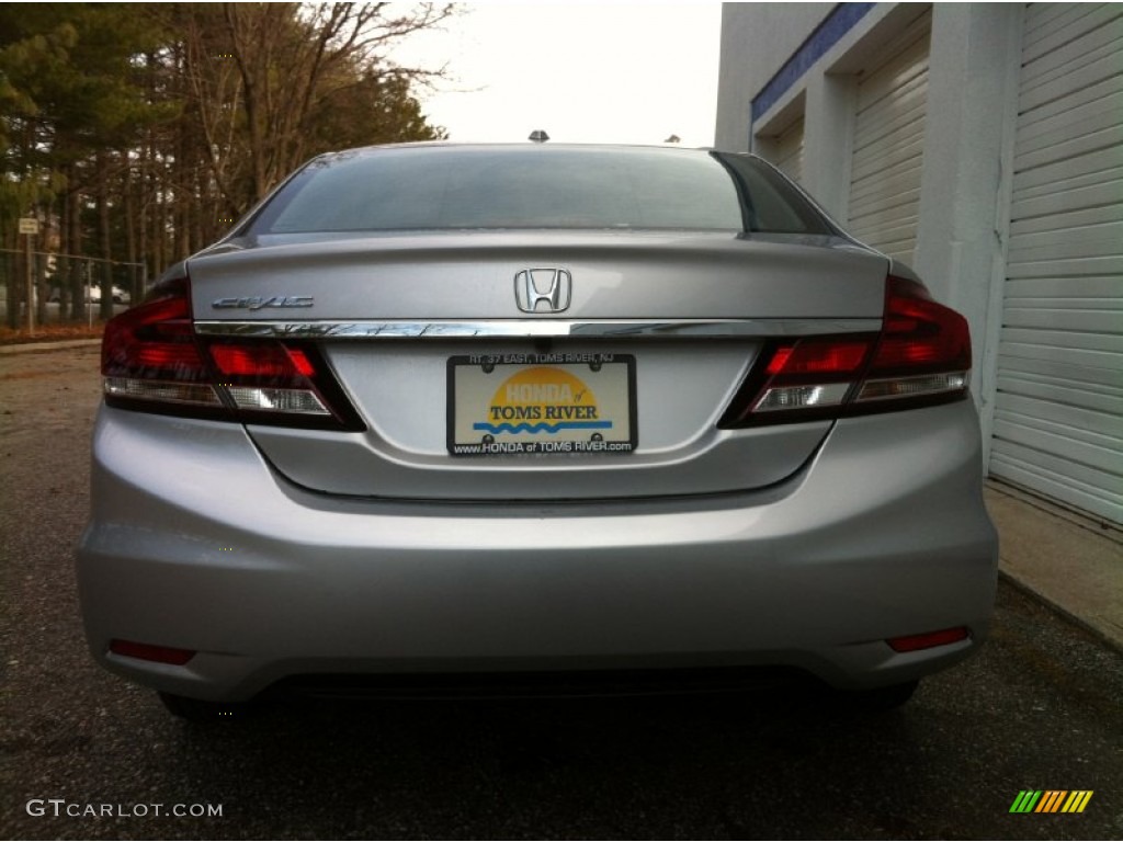 2013 Civic EX-L Sedan - Alabaster Silver Metallic / Black photo #5