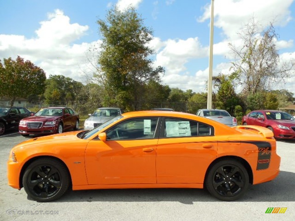 2014 Charger R/T - Header Orange / Black photo #2