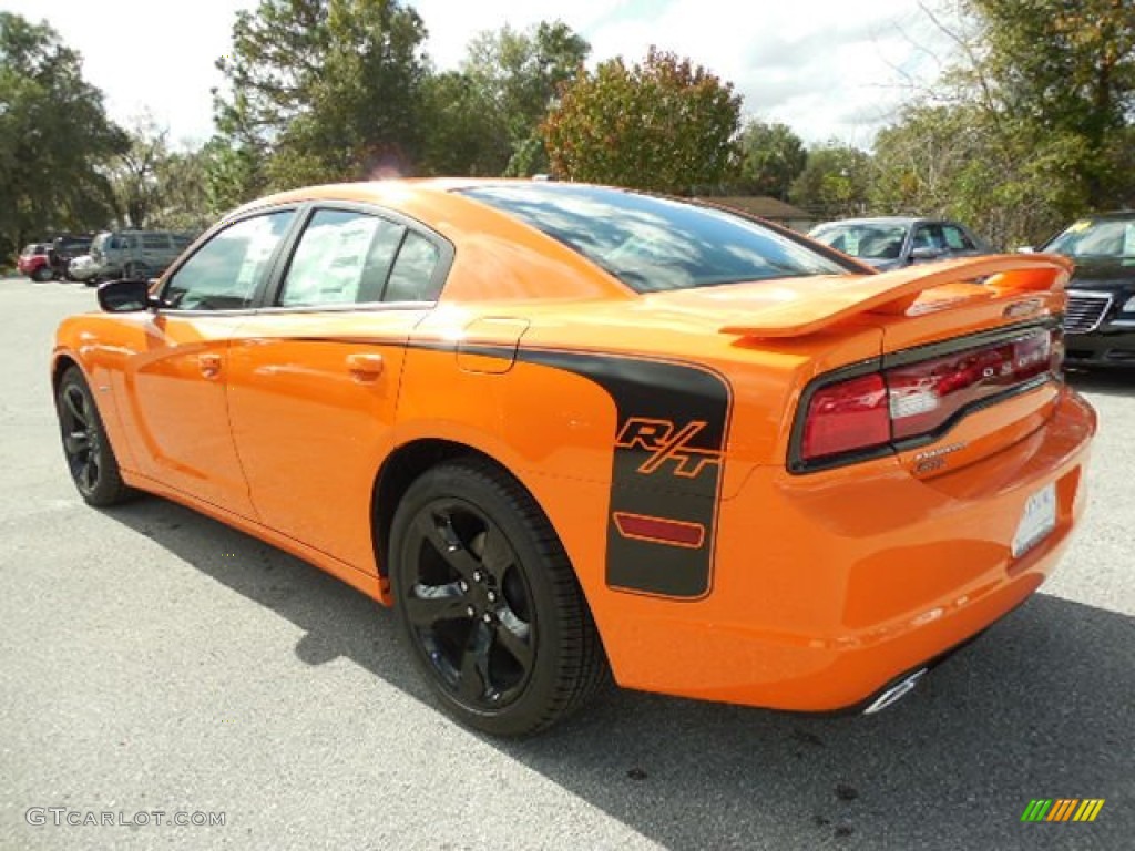 2014 Charger R/T - Header Orange / Black photo #3