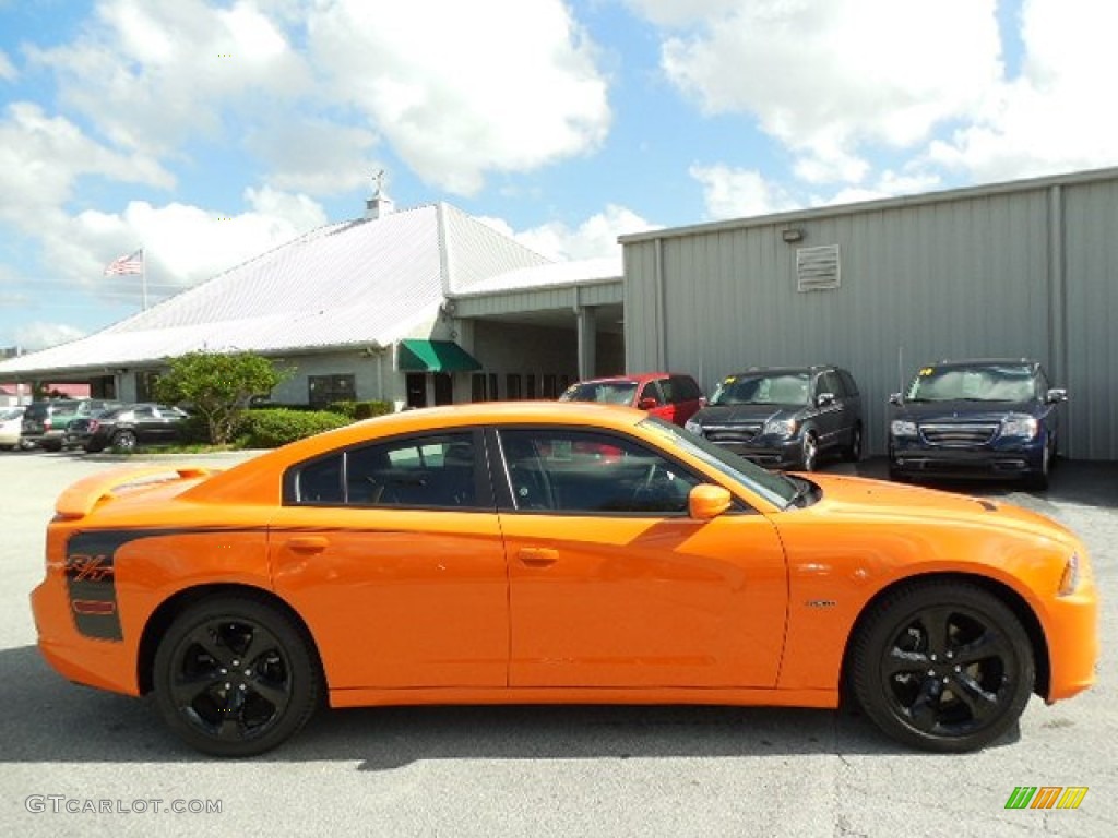 2014 Charger R/T - Header Orange / Black photo #9