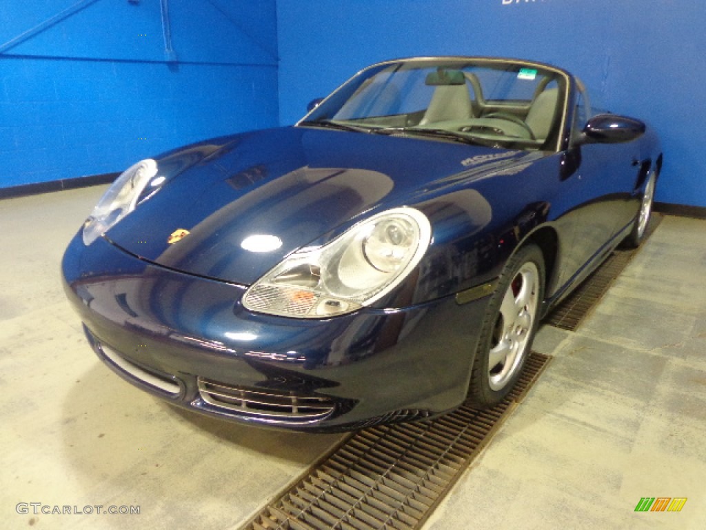 Ocean Blue Metallic Porsche Boxster