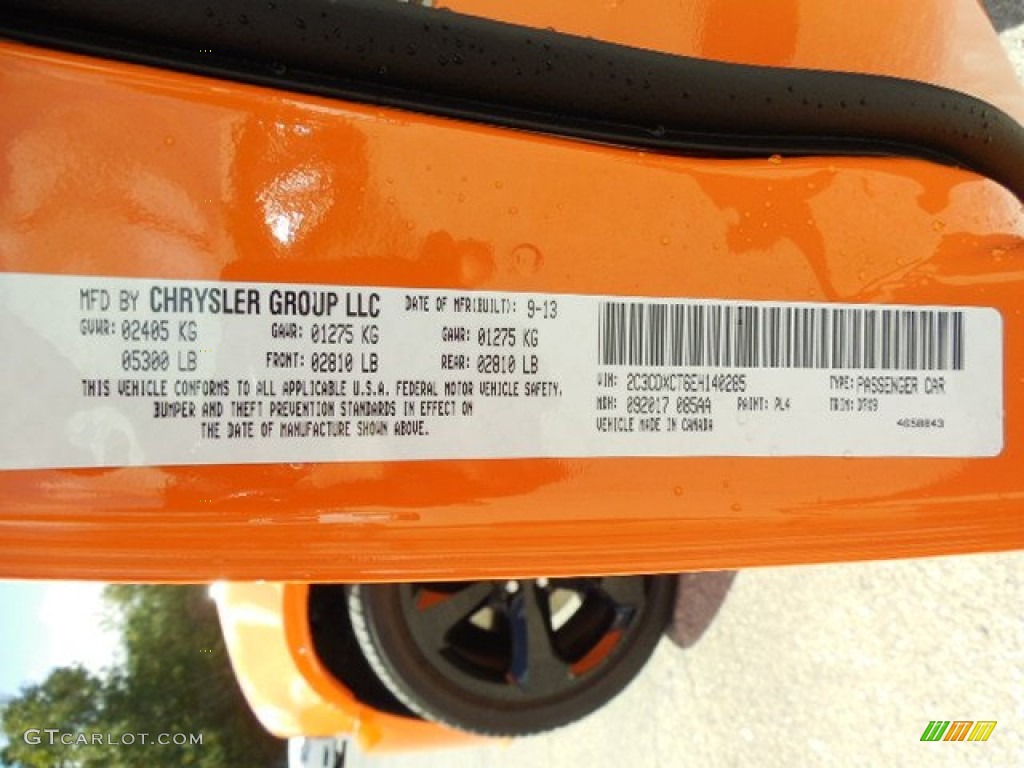 2014 Charger R/T - Header Orange / Black photo #22