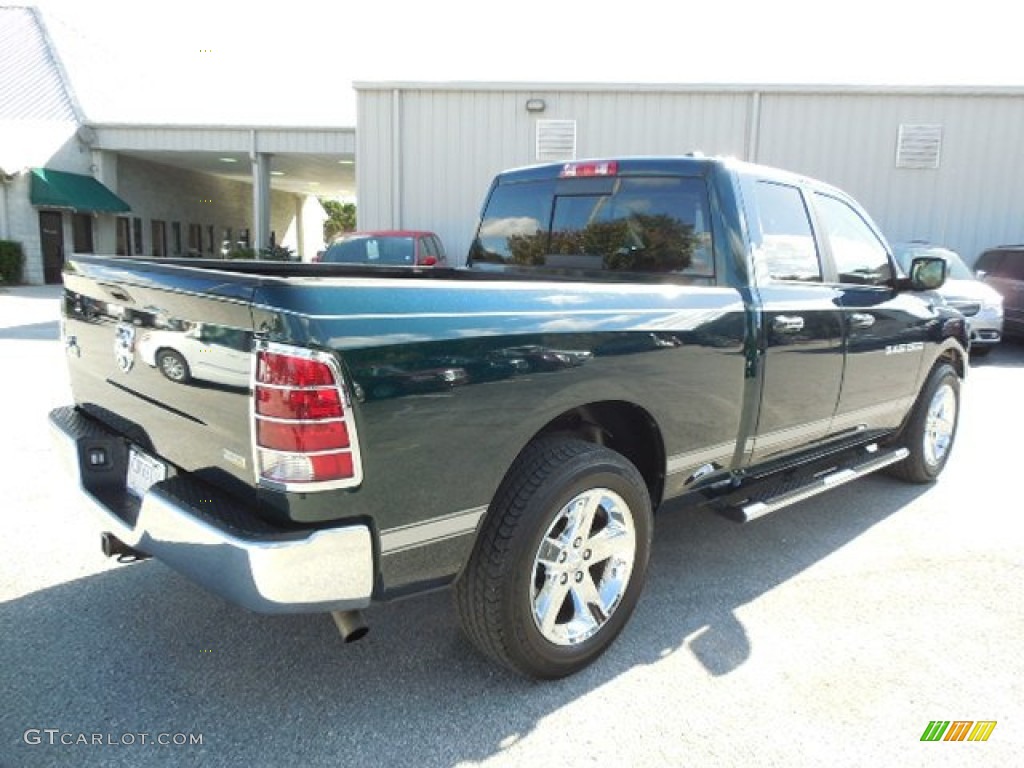 2011 Ram 1500 Big Horn Quad Cab - Hunter Green Pearl / Light Pebble Beige/Bark Brown photo #8