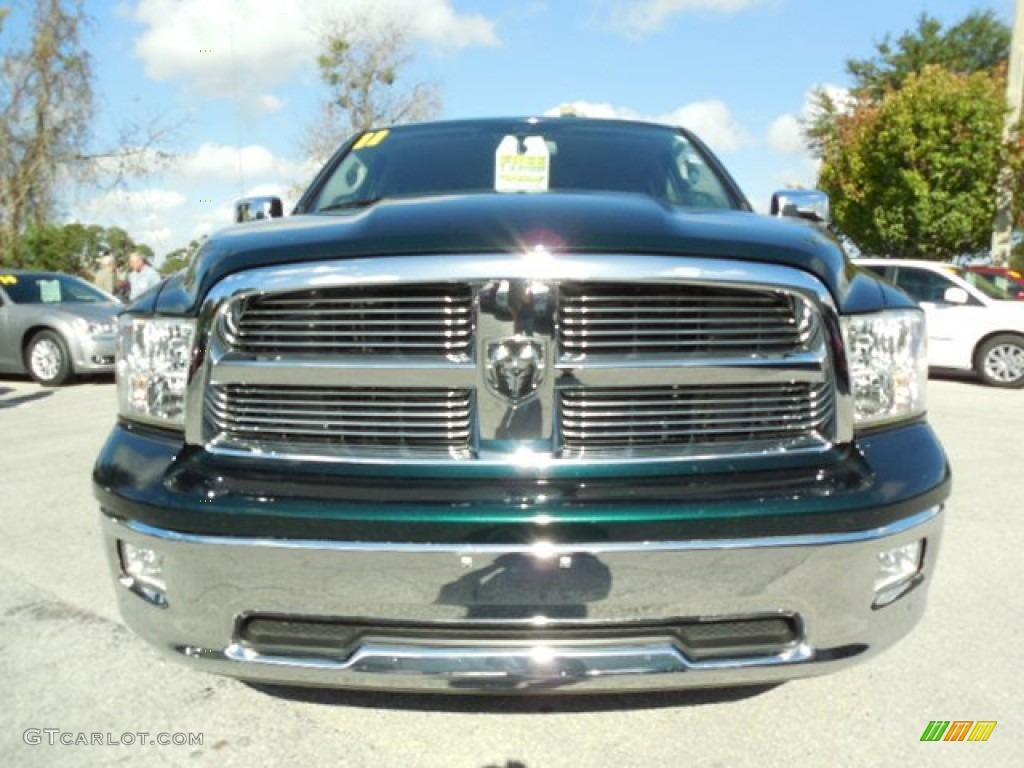 2011 Ram 1500 Big Horn Quad Cab - Hunter Green Pearl / Light Pebble Beige/Bark Brown photo #13