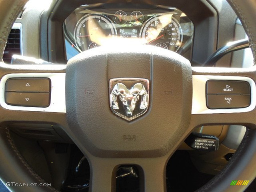 2011 Ram 1500 Big Horn Quad Cab - Hunter Green Pearl / Light Pebble Beige/Bark Brown photo #21