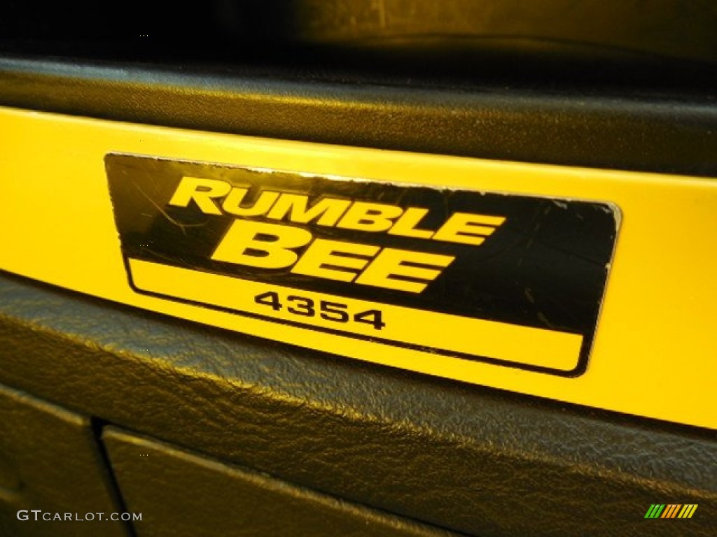 2004 Ram 1500 SLT Rumble Bee Regular Cab - Black / Dark Slate Gray/Yellow Accents photo #12