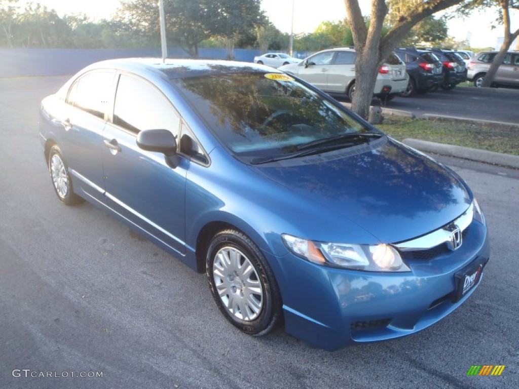 2009 Civic DX-VP Sedan - Atomic Blue Metallic / Gray photo #1