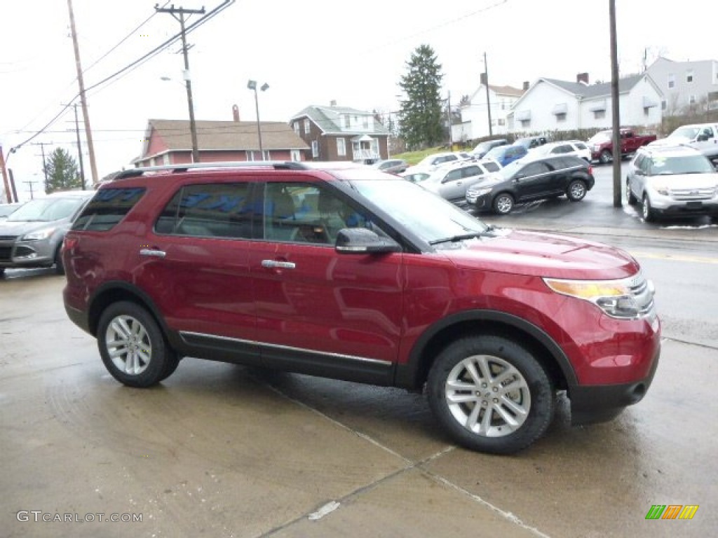 2014 Explorer XLT 4WD - Ruby Red / Charcoal Black photo #4