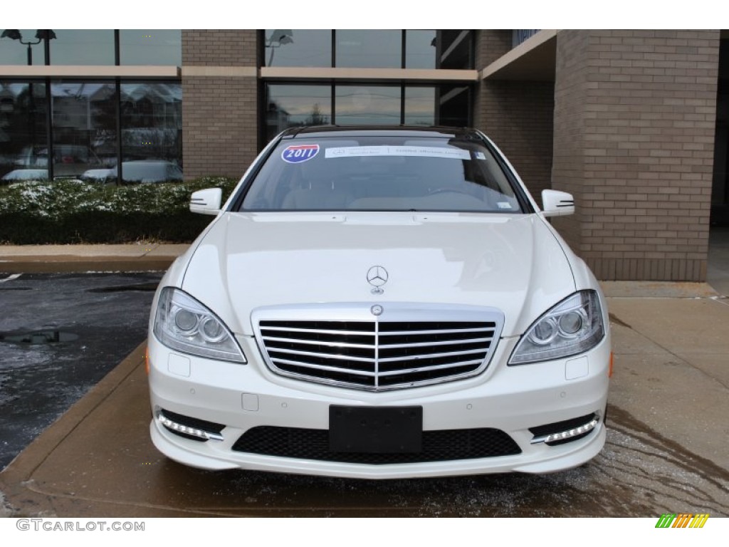 2011 S 550 4Matic Sedan - Diamond White Metallic / Grey/Dark Grey photo #28