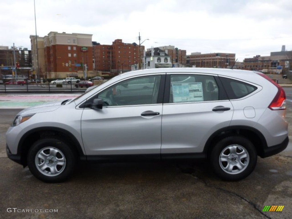 2014 CR-V LX AWD - Alabaster Silver Metallic / Gray photo #2