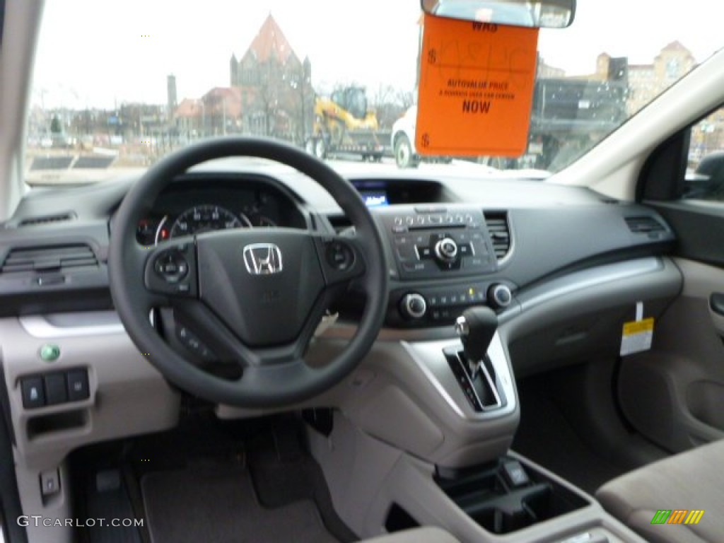 2014 CR-V LX AWD - Alabaster Silver Metallic / Gray photo #12