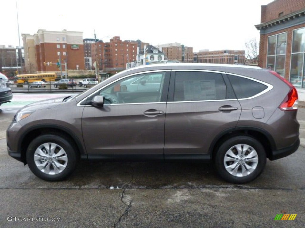 2014 CR-V EX-L AWD - Urban Titanium Metallic / Beige photo #2