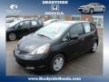 2013 Crystal Black Pearl Honda Fit   photo #1