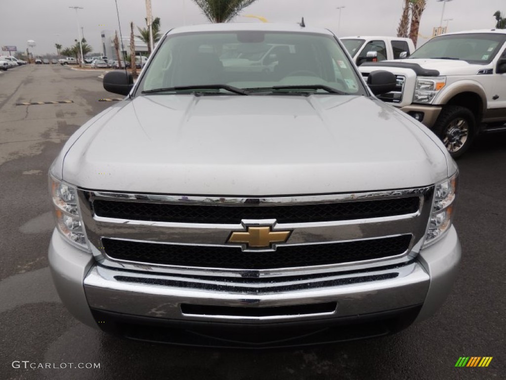 2011 Silverado 1500 LS Crew Cab - Sheer Silver Metallic / Dark Titanium photo #2
