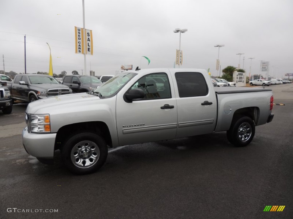 2011 Silverado 1500 LS Crew Cab - Sheer Silver Metallic / Dark Titanium photo #5