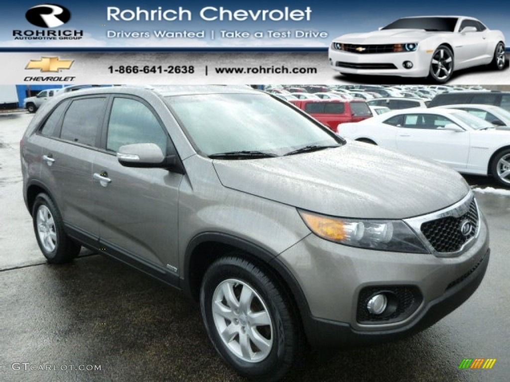 2012 Sorento LX AWD - Titanium Silver / Black photo #1