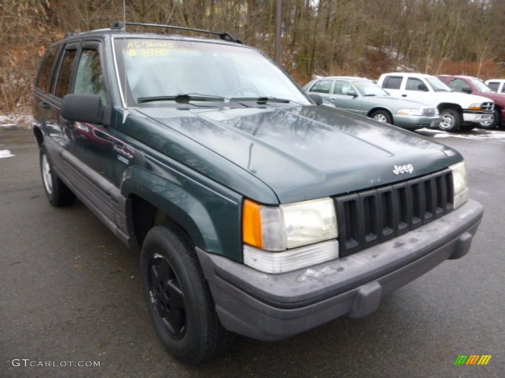 1995 Grand Cherokee SE 4x4 - Moss Green Pearl / Tan photo #6