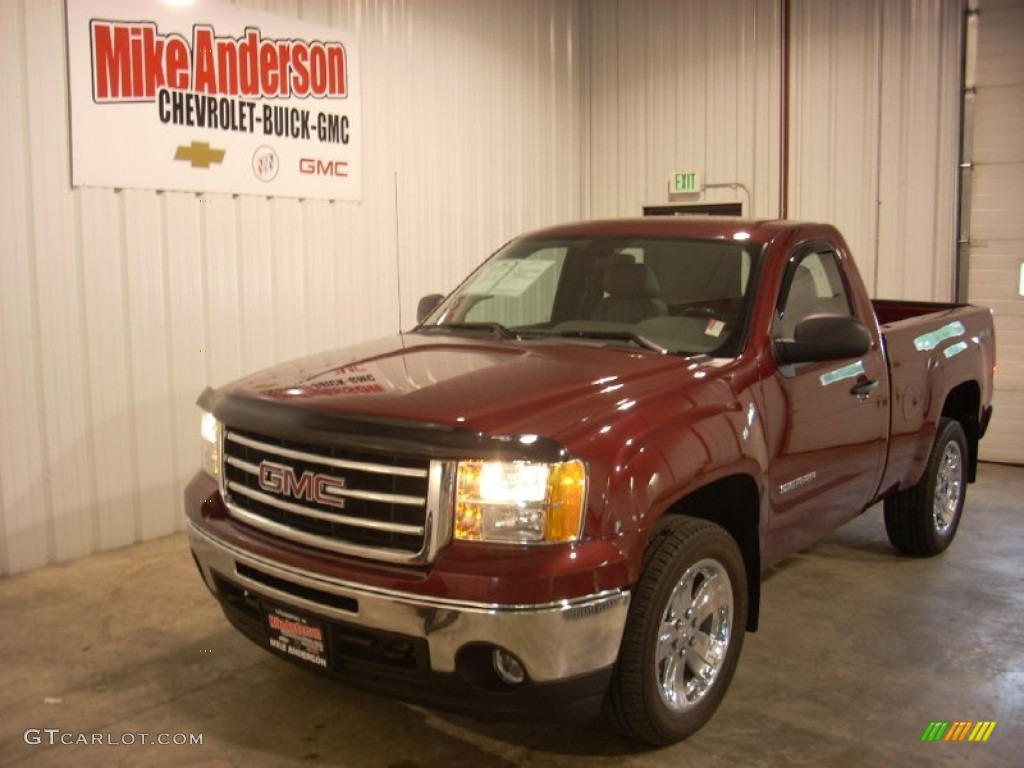 2013 Sierra 1500 Regular Cab 4x4 - Sonoma Red Metallic / Dark Titanium photo #1
