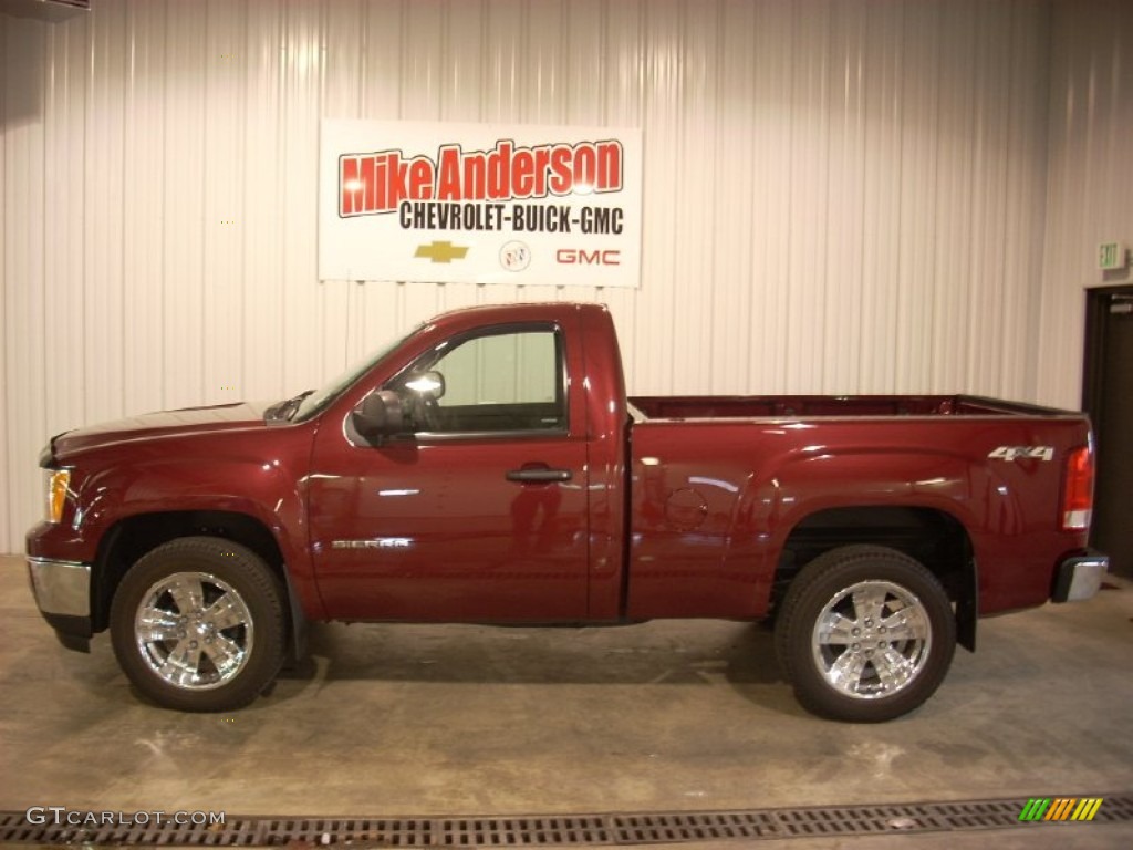 2013 Sierra 1500 Regular Cab 4x4 - Sonoma Red Metallic / Dark Titanium photo #2