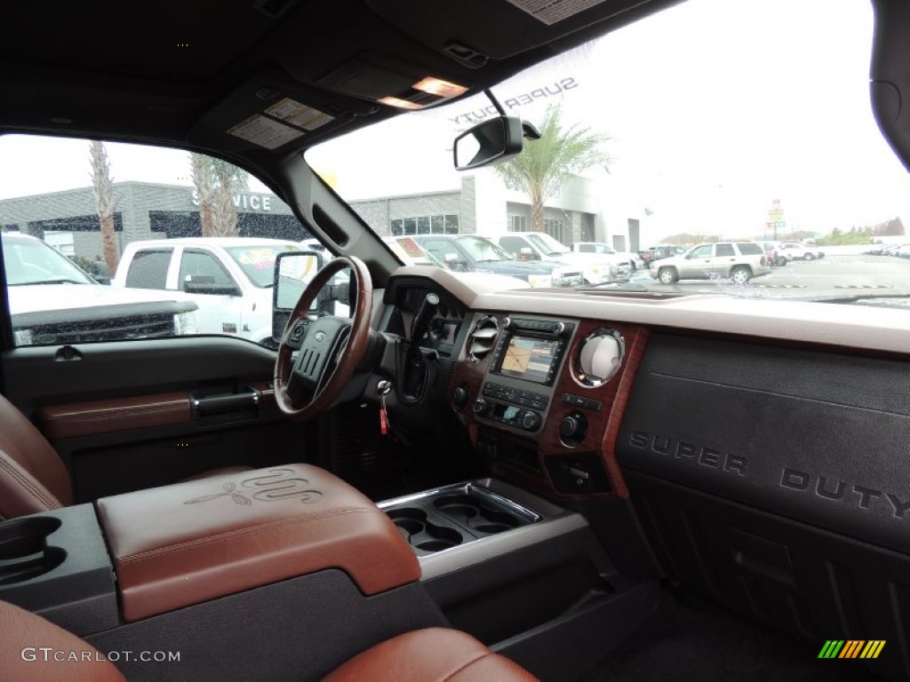 2012 F250 Super Duty King Ranch Crew Cab 4x4 - Tuxedo Black Metallic / Chaparral Leather photo #6