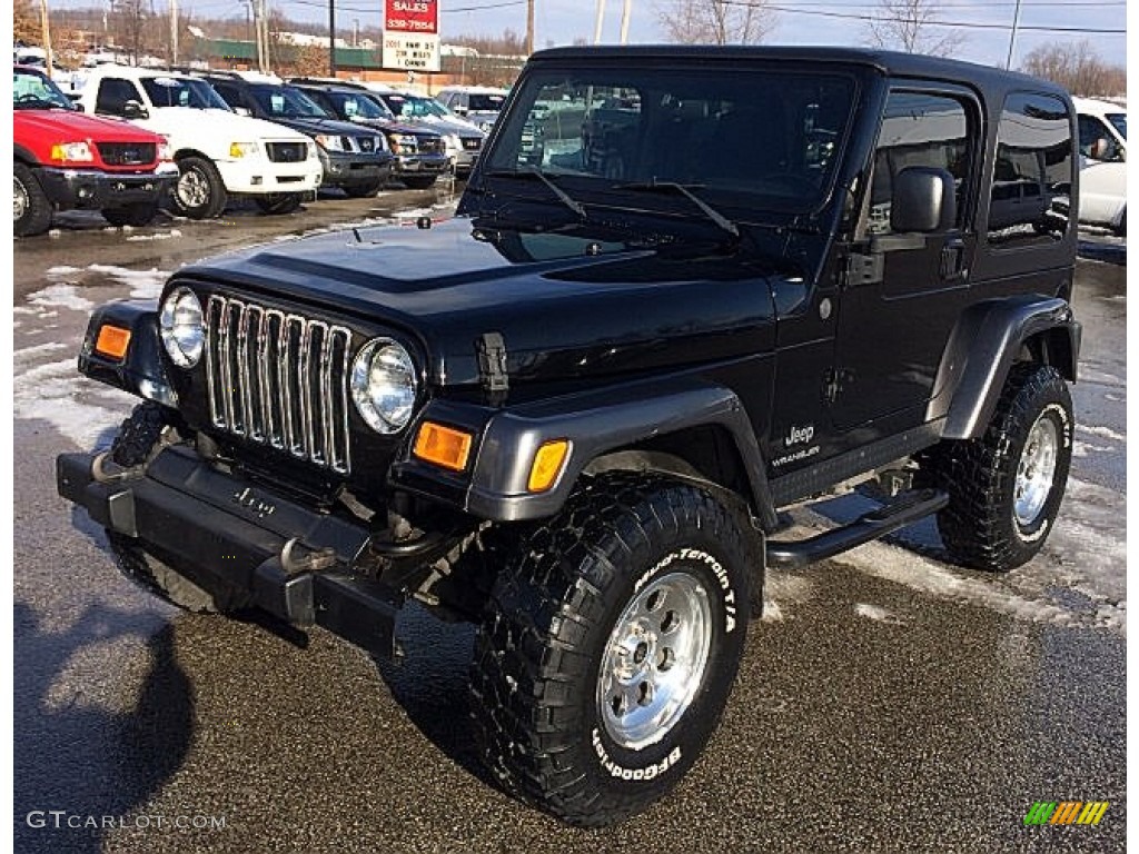 2004 Wrangler X 4x4 - Black / Dark Slate Gray photo #1