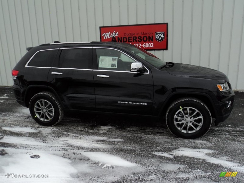 2014 Grand Cherokee Limited 4x4 - Brilliant Black Crystal Pearl / Morocco Black photo #2