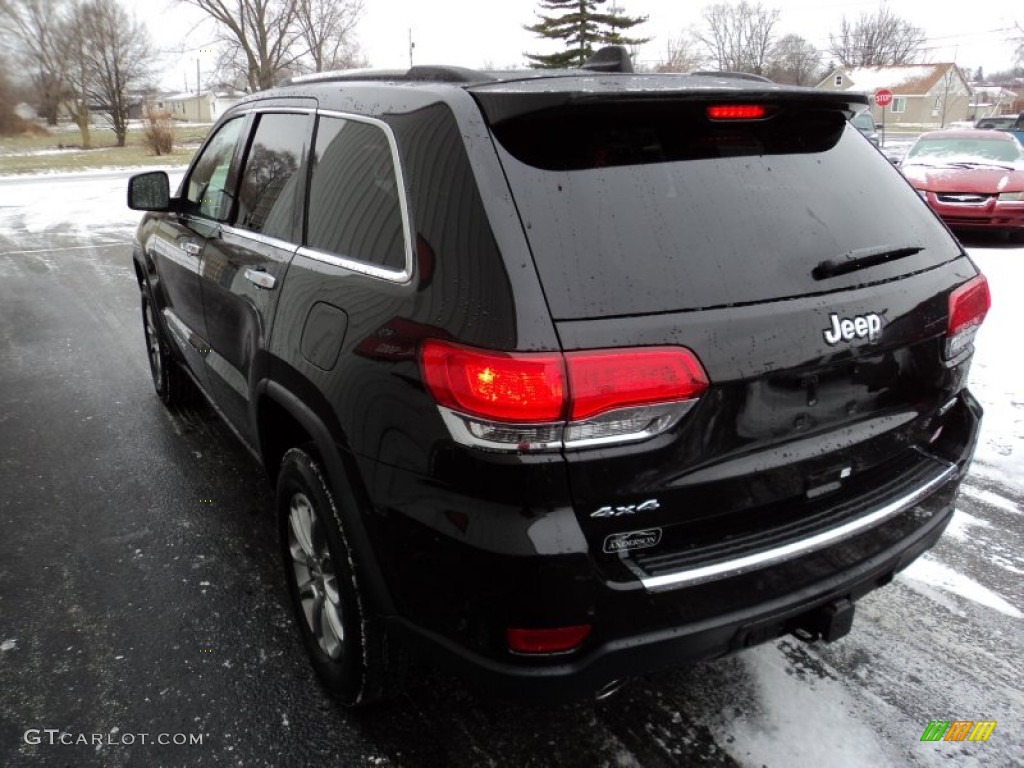 2014 Grand Cherokee Limited 4x4 - Brilliant Black Crystal Pearl / Morocco Black photo #3