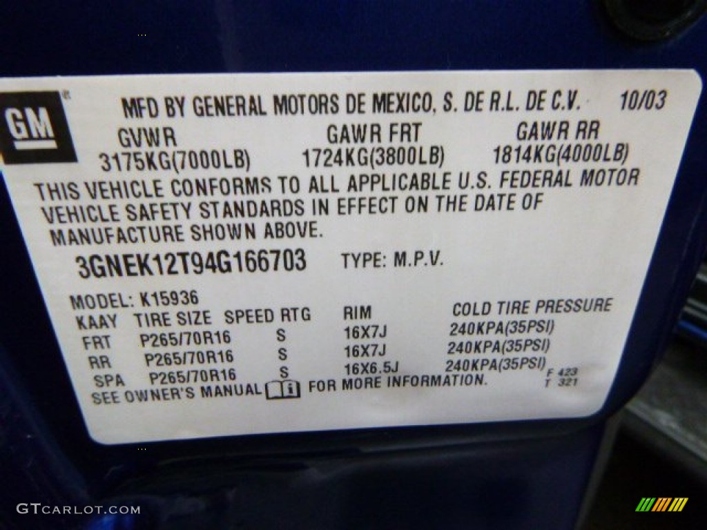 2004 Avalanche 1500 4x4 - Dark Blue Metallic / Dark Charcoal photo #14