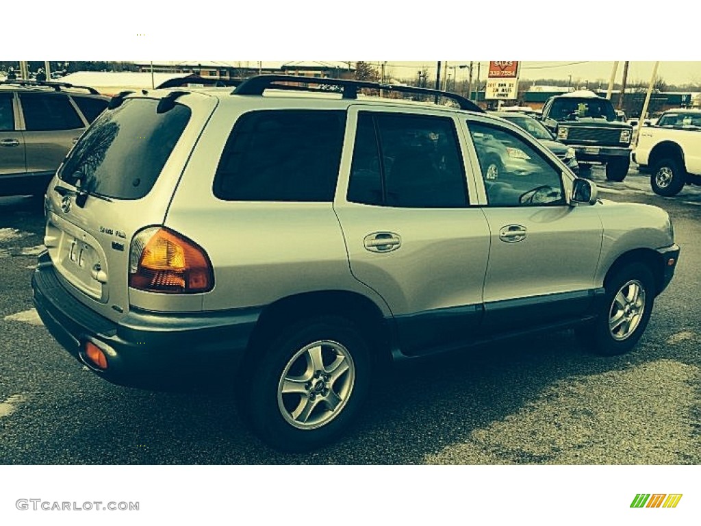 2004 Santa Fe GLS 4WD - Pewter / Gray photo #2