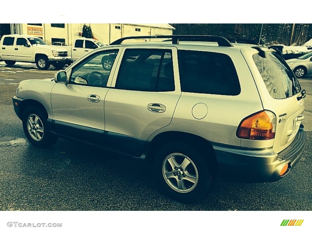 2004 Santa Fe GLS 4WD - Pewter / Gray photo #3