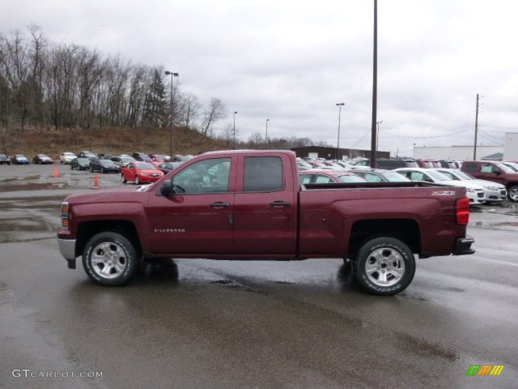 2014 Silverado 1500 LTZ Z71 Double Cab 4x4 - Deep Ruby Metallic / Jet Black photo #8