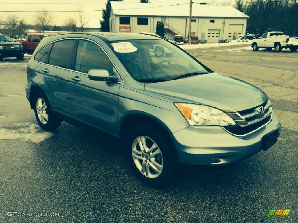 2011 CR-V EX-L 4WD - Glacier Blue Metallic / Gray photo #1