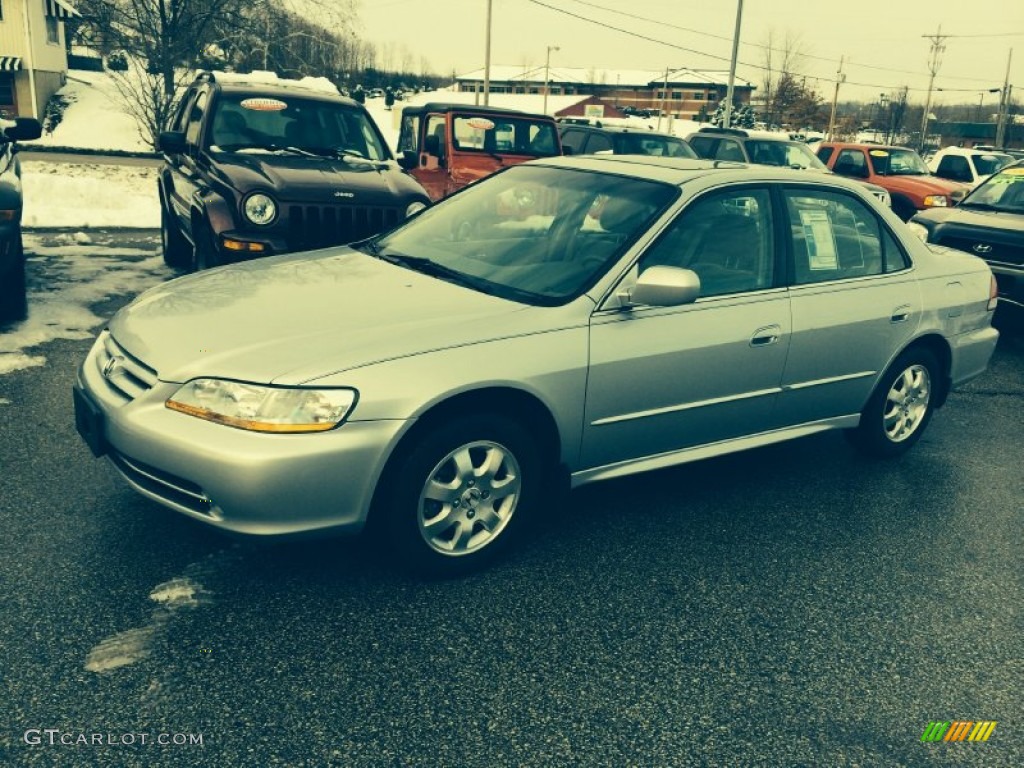 2002 Accord EX Sedan - Satin Silver Metallic / Lapis Blue photo #1