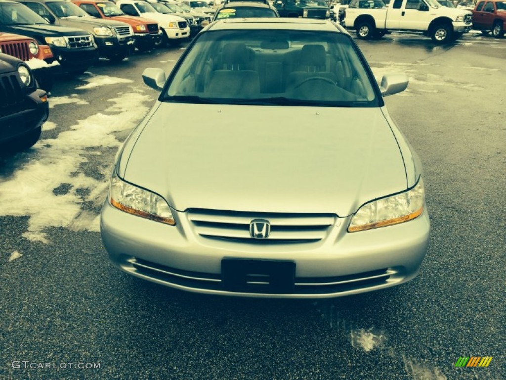 2002 Accord EX Sedan - Satin Silver Metallic / Lapis Blue photo #8