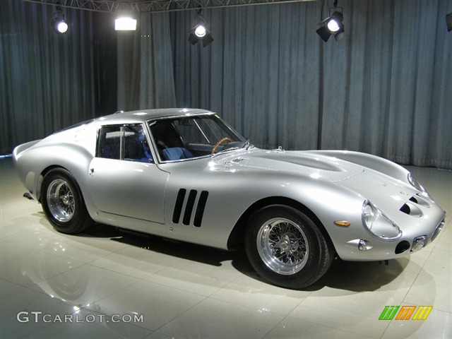 1962 Ferrari 250 GTO Tribute in Silver with Black Interior and Blue Racing Seats. 1962 Ferrari 250 GTO Tribute Standard 250 GTO Tribute Model Parts