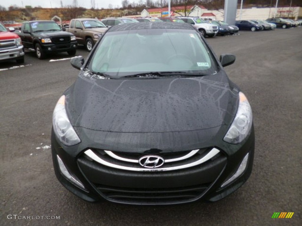 2013 Elantra GT - Black Noir Pearl / Black photo #2