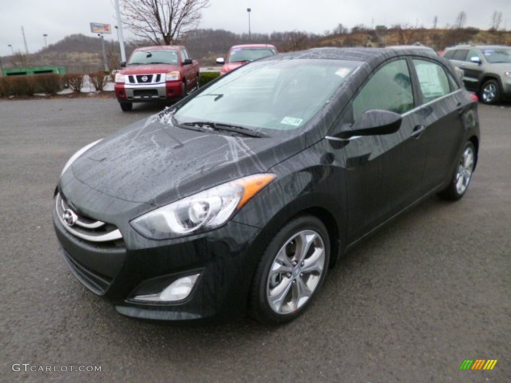 2013 Elantra GT - Black Noir Pearl / Black photo #3
