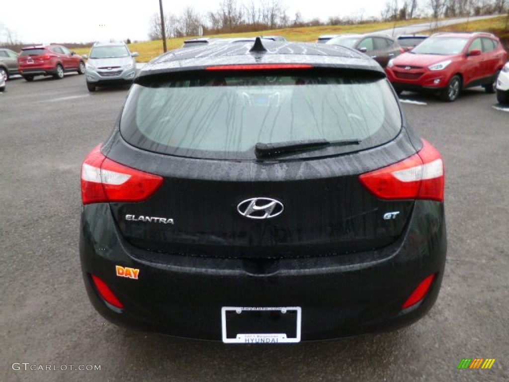 2013 Elantra GT - Black Noir Pearl / Black photo #6