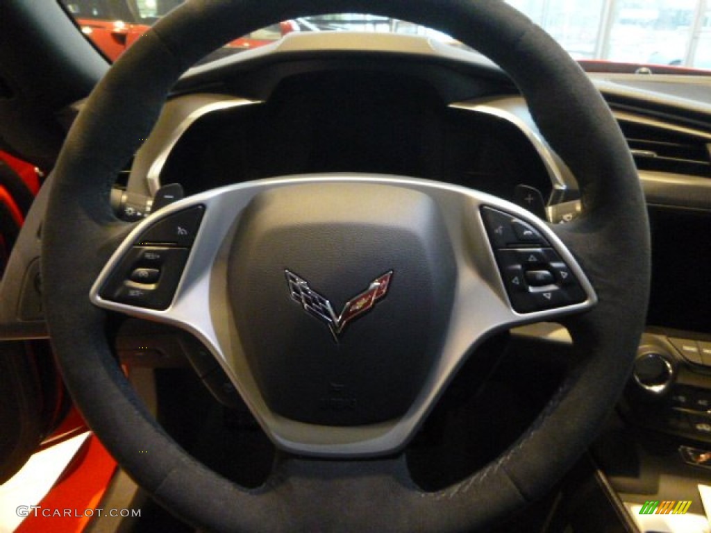 2014 Chevrolet Corvette Stingray Coupe Z51 Jet Black Steering Wheel Photo #88679427