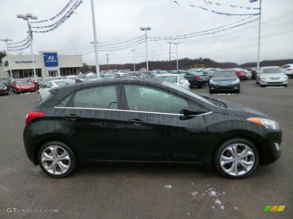 2013 Elantra GT - Black Noir Pearl / Black photo #8
