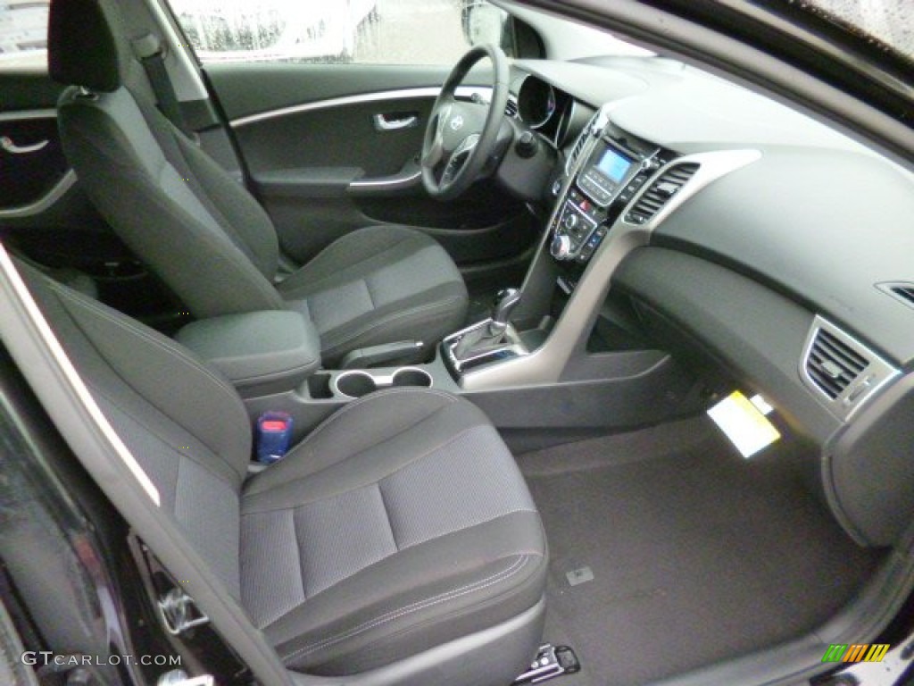 2013 Elantra GT - Black Noir Pearl / Black photo #10