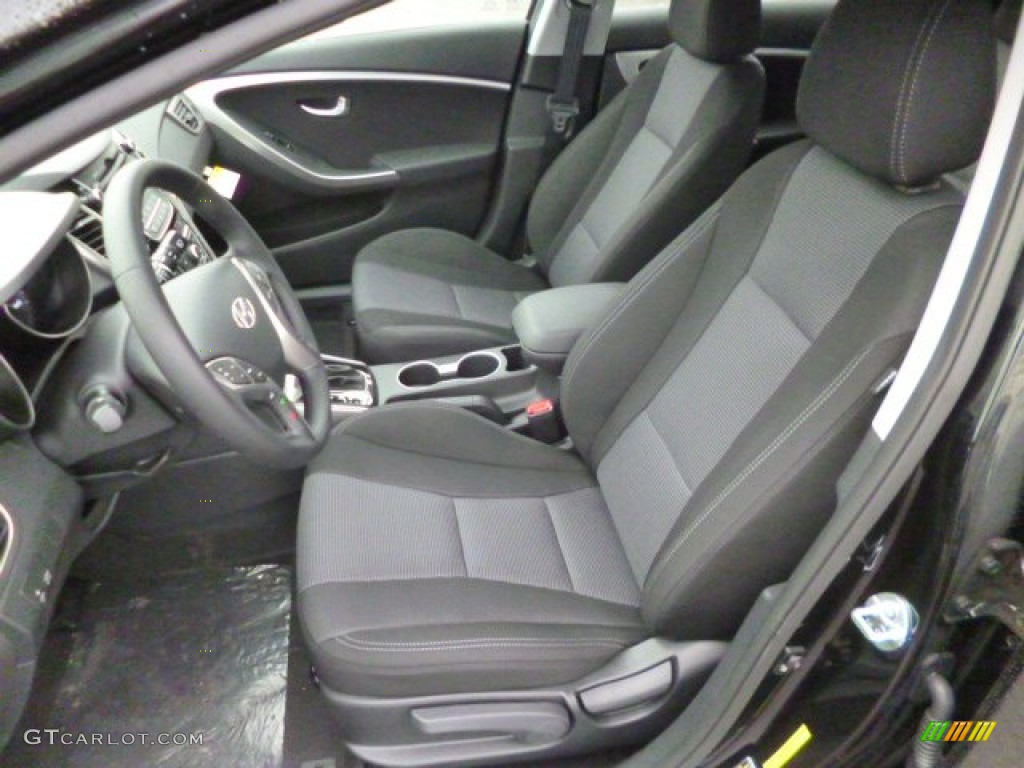 2013 Elantra GT - Black Noir Pearl / Black photo #16