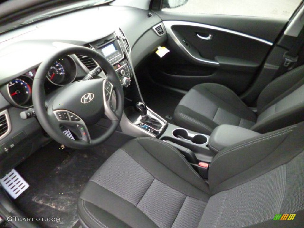 2013 Elantra GT - Black Noir Pearl / Black photo #17