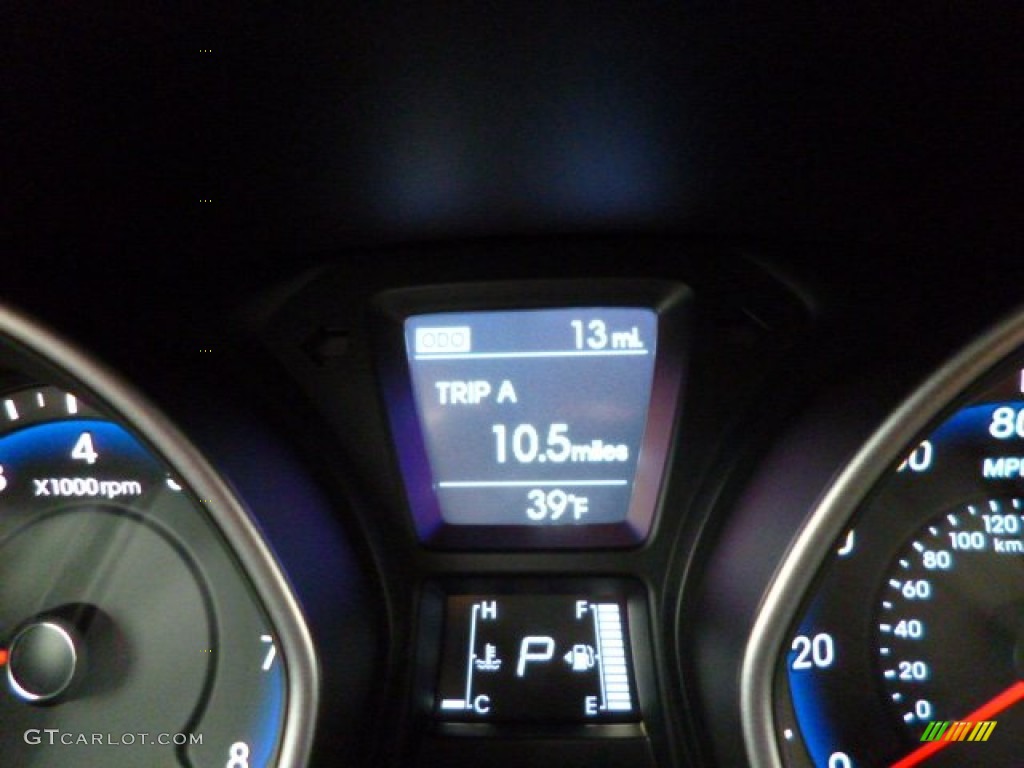 2013 Elantra GT - Black Noir Pearl / Black photo #20
