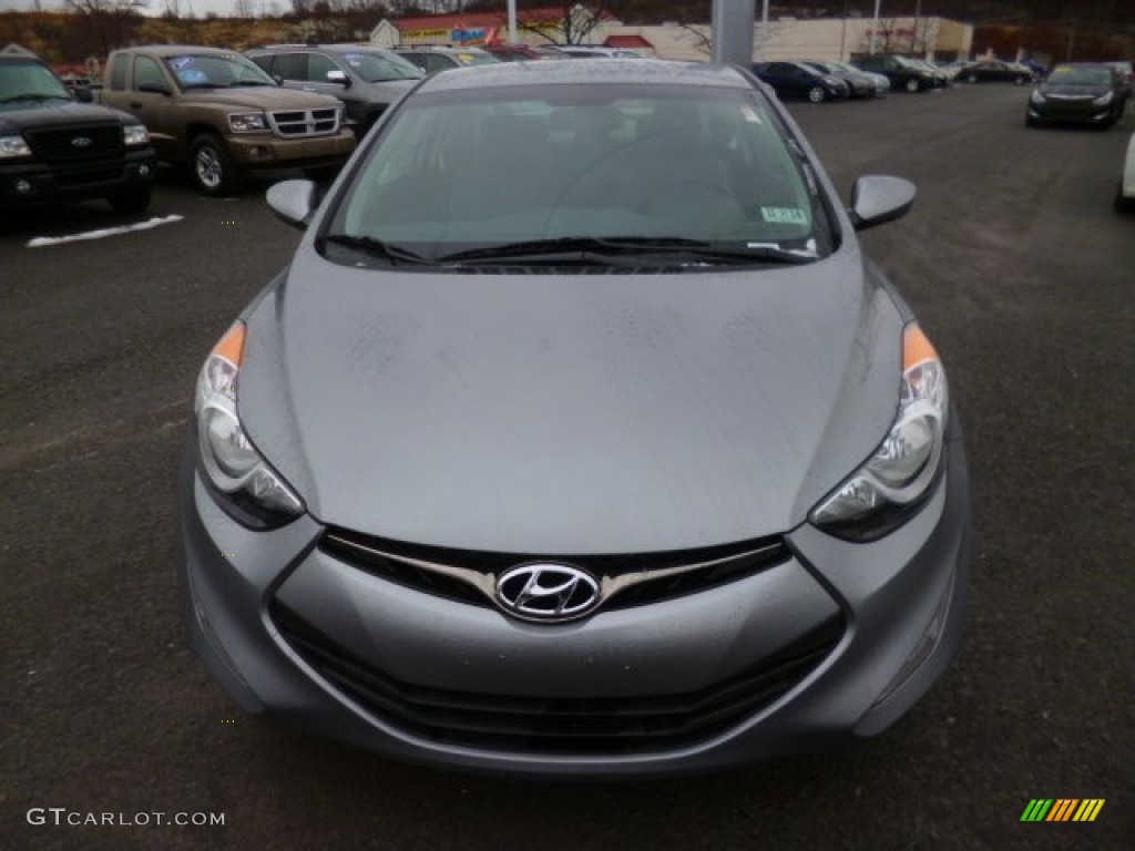 2013 Elantra Coupe GS - Titanium Gray Metallic / Gray photo #2