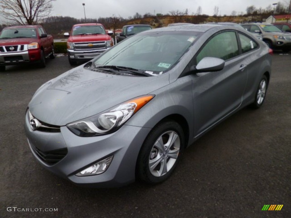 2013 Elantra Coupe GS - Titanium Gray Metallic / Gray photo #3