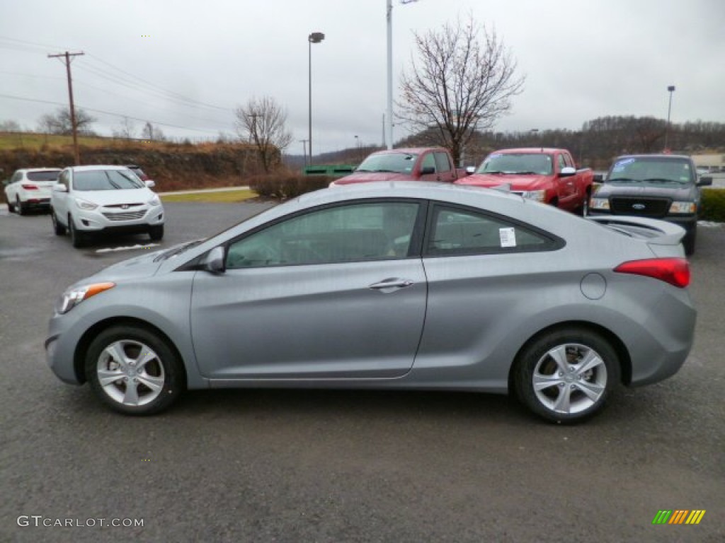 2013 Elantra Coupe GS - Titanium Gray Metallic / Gray photo #4