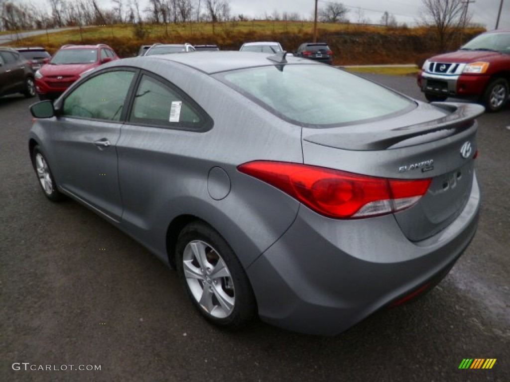 2013 Elantra Coupe GS - Titanium Gray Metallic / Gray photo #5