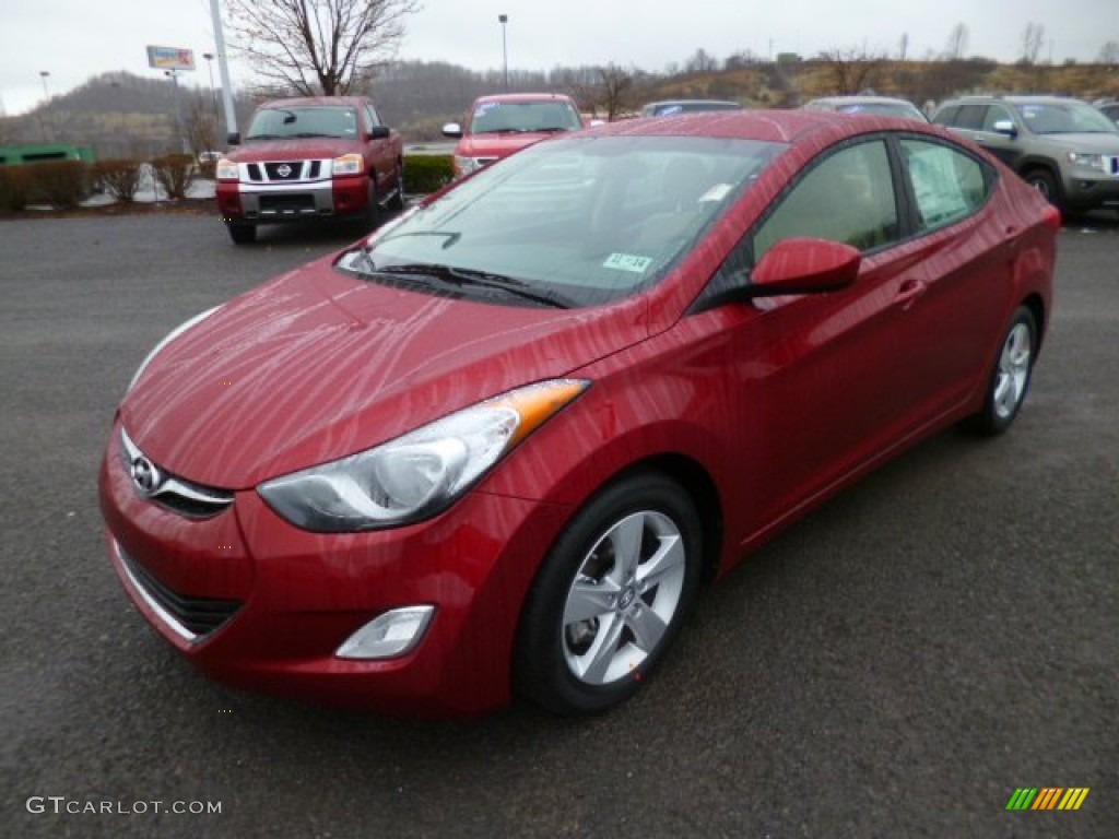 2013 Elantra GLS - Red / Beige photo #3
