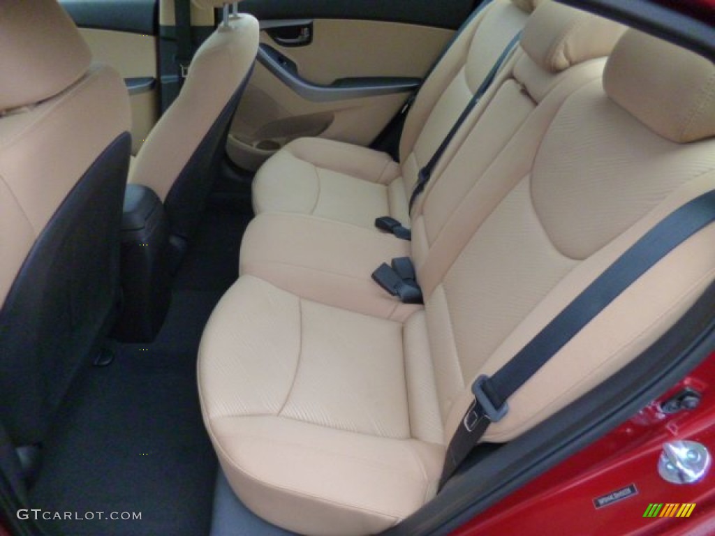 2013 Elantra GLS - Red / Beige photo #13
